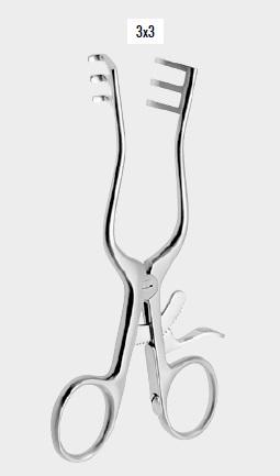 ретрактор MILLIGAN, 13 см, зубці 3х3